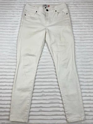 Cabi High Skinny Jeans Classic White Zip Women's Stretch Preppy Weekend Size 8 - Image 1 of 4