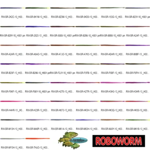 Roboworm ( SR ) 6 Inch Straight Tail Worms 10pk Any 43 Colors FREE SHIPPING - Picture 1 of 59