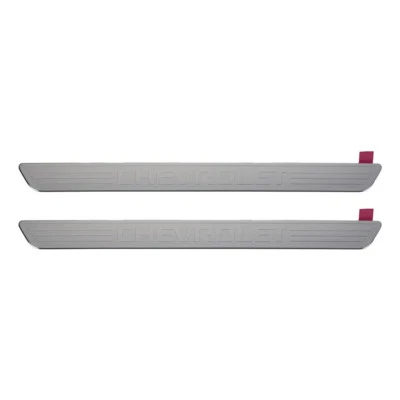 OEM NEW 16-25 Malibu Traverse Front Door Stainless Steel Sill Plates 23248217 - Image 1 of 4