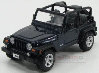 1:27 Maisto Jeep Wrangler Rubicon Open 2012 Blue Met MI31245BL Modellino - Immagine 1 di 2