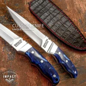 IMPACT CUTLERY RARE CUSTOM COMBAT DOUBLE EDGE DAGGER KNIFE RESIN HANDLE- 1768 - Picture 1 of 10