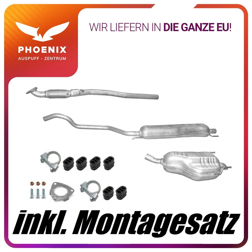 Opel Zafira B 1.6 1.8 2.2 (2005-2016) Auspuff Auspuffanlage Mit E-Prüfzeichen