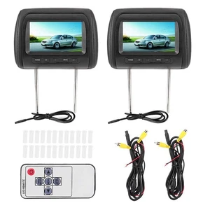 2pcs Headrest Monitor 7 Inch-Headrest DVD Player - Dual Portable DVD Player C... - Picture 1 of 9
