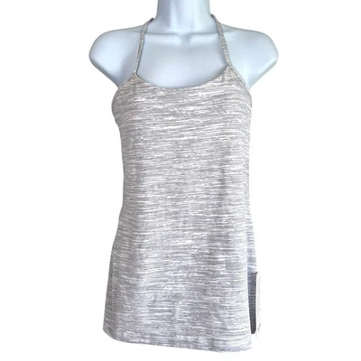 Camiseta sin mangas Lululemon Power Pose blanca alpina gris hielo talla 8 yoga atletismo para mujer Foto 1 de 4