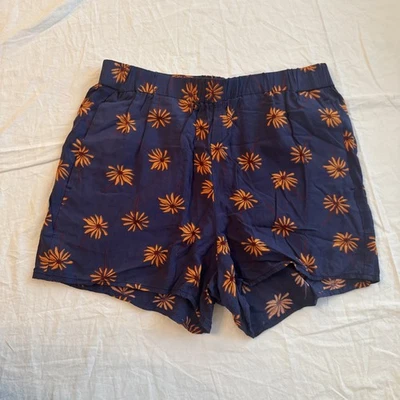 Pantalones Cortos Mujer Marca Madewell Talla XS 100% Viscosa Margaritas Bolsillos Pull-On 394 Foto 1 de 4