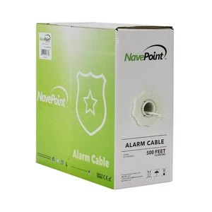 Security Burglar Alarm Cable 22/4 22AWG Unshielded Wire 500ft White 3-Pack - Picture 1 of 3