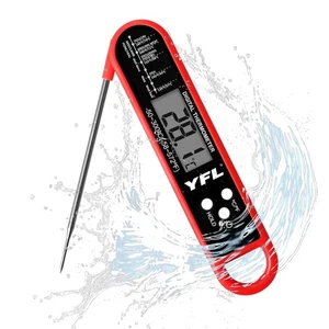 Meat Thermometer Digital, Foldable Instant Read Food Thermometer with Large LCD - Picture 1 of 7