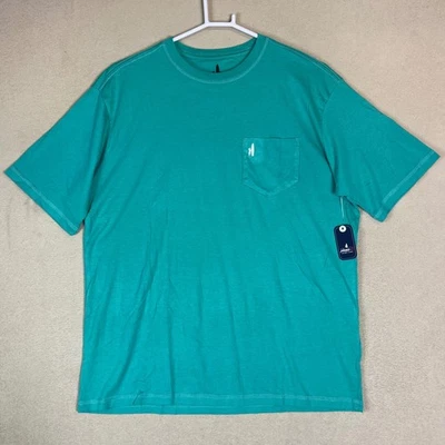 Camiseta Johnnie-O Seaglass Azalea Mediana Algodón Modal Bolsillo Surf Foto 1 de 4