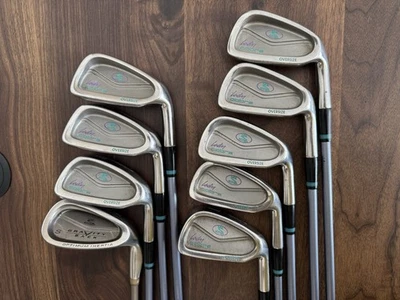Lady Cobra Iron Set 9pcs 3-9,PW,SW Graphite Lite Flex RH Used - Image 1 of 4