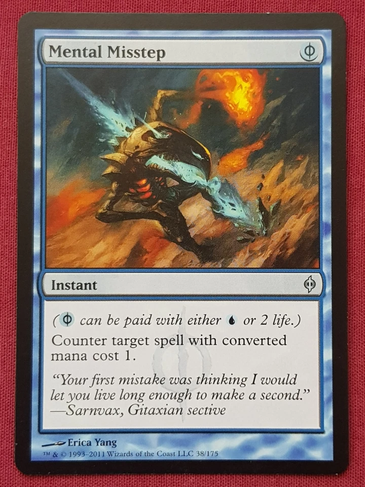 Magic The Gathering NEW PHYREXIA MENTAL MISSTEP blue card MTG - Image 1 of 2