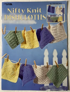 Folleto de diseños "Nifty Knit Dishcloths" #3122 16 de Leisure Arts ©1999 - Imagen 1 de 2