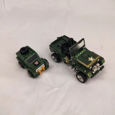 Lote 2 figuras de acción Hasbro G1 Transformers Jeep 1984 vintage Hound and Brawn Foto 1 de 4