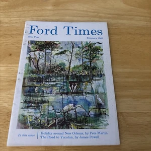 1965 Februar Ford Times Magazin New Orleans Cape Kennedy Yucatán Breckenridge - Bild 1 von 24