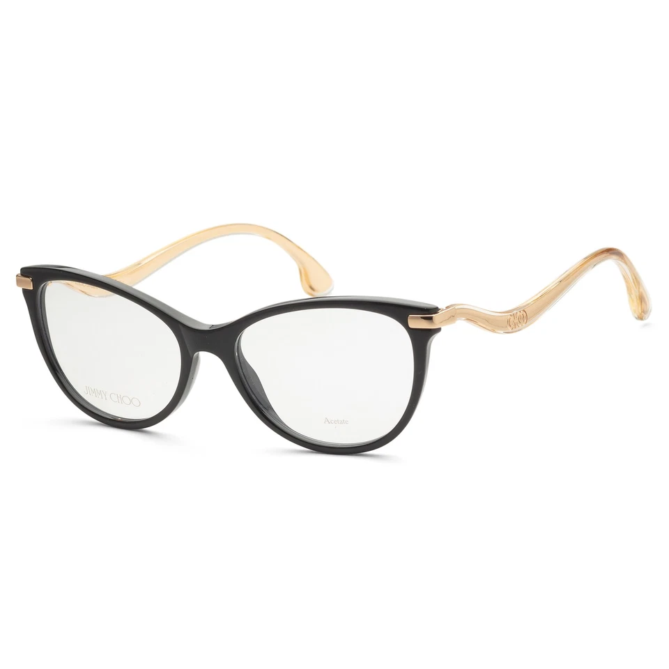 Jimmy Choo 258 Eyeglasses RX Black Cat Eye/butterfly 54mm & Authentic