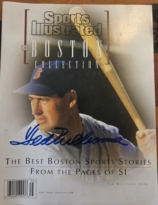 Ted Williams signed 10/6/97 Boston Collection Sports Illustrated SI Magazine JSA - Image 1 of 3