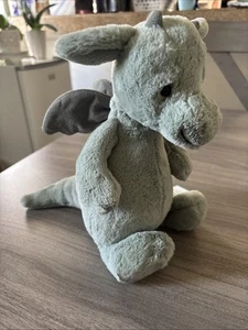 Jellycat Medium Bashful Dragon Plush Stuffed Animal Green NWT AUTHENTIC - Picture 1 of 5