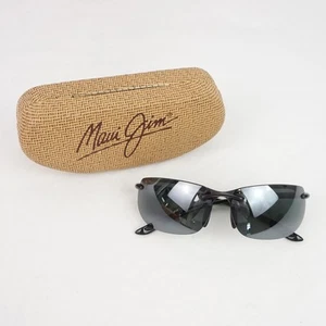 Maui Jim Banyans Men's Polarized Sport Sunglasses in Black w/ Case - MJ-412-02 - Picture 1 of 7