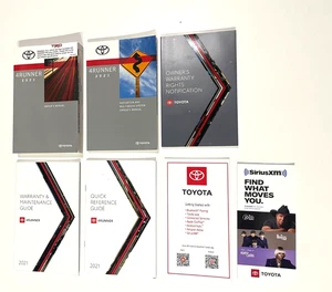 2021 TOYOTA 4RUNNER OWNERS MANUAL PREMIUM WITH NAVIGATION BOOK OEM ITEM - Picture 1 of 2