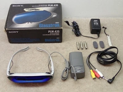 Sony PLM-A35 Glasstron Vintage Personal LCD Monitor Video Gafas Hechas en Japón Foto 1 de 4