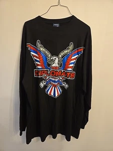 Deluxe Diplomats Harem L/S Mens 3XL Black Hip Hop Y2K VTG Rap Jim Jones - Picture 1 of 11