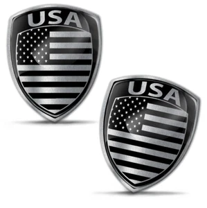 2 x adesivi a cupola gel 3D decalcomania auto casco moto laptop bandiera USA - Foto 1 di 8