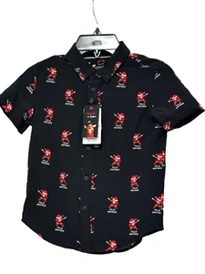 Camisa Denim & Flower Ricky Singh “Feliz Navidad” Abotonada, Negra, 7 - Imagen 1 de 10