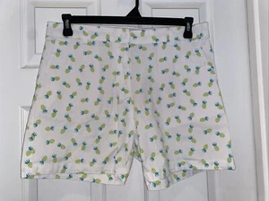 Caribbean Joe Shorts Size 12 Pineapple Print - Picture 1 of 9