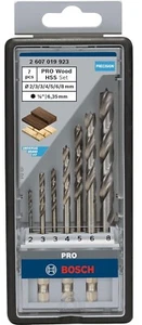 BOSCH 1/4" HEX SHANK WOODWORKING DRILL BIT SET (2/3(2x)/4/5/6/8mm) 2607019923 - Picture 1 of 5