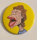 Rolling Stones Mick Jagger Rock N Roll Music 3" Button Pin back