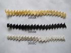 #3555 Gold,Silver,Black Trim Fringe Waves Embroidery Iron On Applique Patch