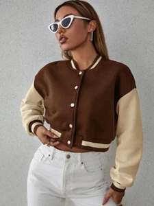 Vintage Y2K Massee Sportswear Cropped Varsity Bomber Jacket Wool Size S-XL USA - Bild 1 von 5
