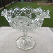 Vintage EAPG Early American Pressed Glass Compote Estate Sale 6” X 6.5”