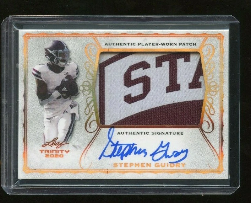 2020 Leaf Trinity Football Jersey Patch / AUTO Card -  Stephen Guidry - Image 1 of 1