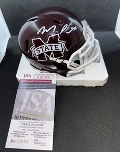 MONTEZ SWEAT signed MISSISSIPPI STATE BULLDOGS Mini Football Helmet w/ COA JSA - Picture 1 of 9