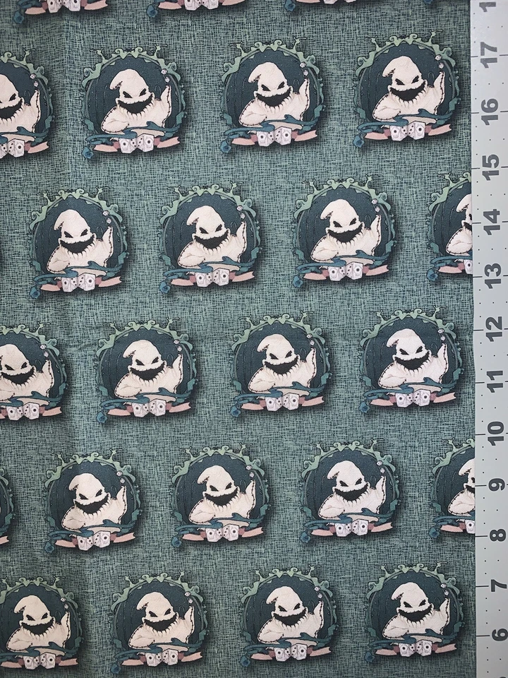 Nightmare Before Christmas Custom Fabric Fat Quarter 18x28” Cotton Spandex Oogie - Image 1 of 1