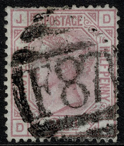 1879 GB Used Abroad SMYRNA 2 1/2d Rosy Mauve Z218/SG141 Pl 16 DJ Fine 'F87' VG/F Cover