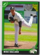 2007 Clinton LumberKings (Class A-Texas Rangers) Mike Ballard