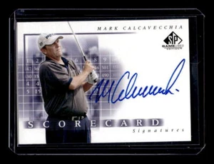 2002 SP Game Used Scorecard Signatures #SSMC Mark Calcavecchia AUTO - NM-MT - Picture 1 of 2