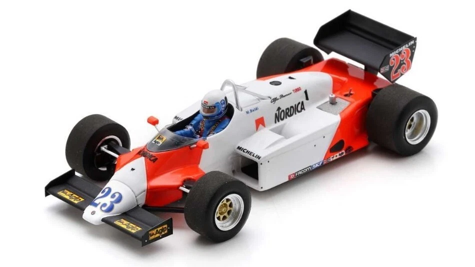 1/43 ALFA ROMEO 183T #23 6th MONACO GP 1983 BALDI SPARK S8803 - Immagine 1 di 1