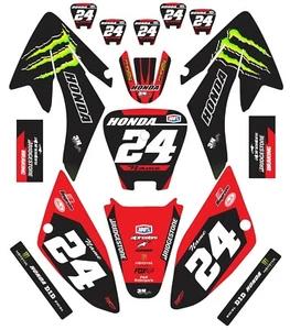 Graphic Kit for 2002-2012 Honda CRF70 CRF 70 Decals - Picture 1 of 1