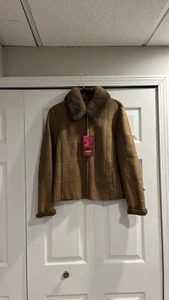 Werner Christ Authentic shearling leather jacket-size 36, NWT - Picture 1 of 9