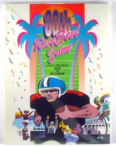 80th ROSE BOWL UCLA Bruins vs. Wisconsin Badgers PROGRAMA OFICIAL - Imagen 1 de 2