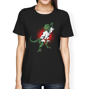 Camiseta de karate dinosaurio talla suelta T-Rex 1Tee para mujer - Imagen 1 de 5