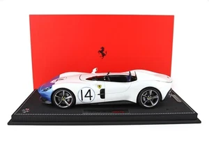 Ferrari Icona SP1 Blanco Sanae Con Hocico Azul 1/18 BBR P18164BAST +VET 50PZ - Imagen 1 de 13