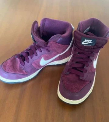 Nike Dunk High Bordeaux Leopard Feminino Tamanho 5.5 - Imagem 1 de 4