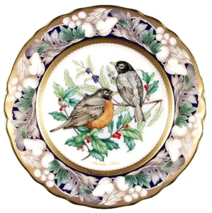 "Noritake American Robin 6. in Serie Birds of America 2001 Weihnachten COA ""NEU" - Bild 1 von 3