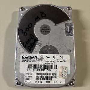 Vintage CONNER Compaq Part 213932-001 Hard Drive - Picture 1 of 7