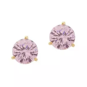 Neu mit Etikett Kate Spade runde Brillant Statements-Ohrstecker mit drei Krappen Roségold - Bild 1 von 5