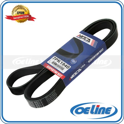 Serpentine Belt 7PK1940 for 04-06 Toyota Camry Solara 07-09 Scion tC 2.4L DOHC  - Image 1 of 4