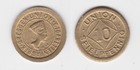 10 Spielpfennig Münze Pappe Dresden Union Cigarettenfabrik (102664)